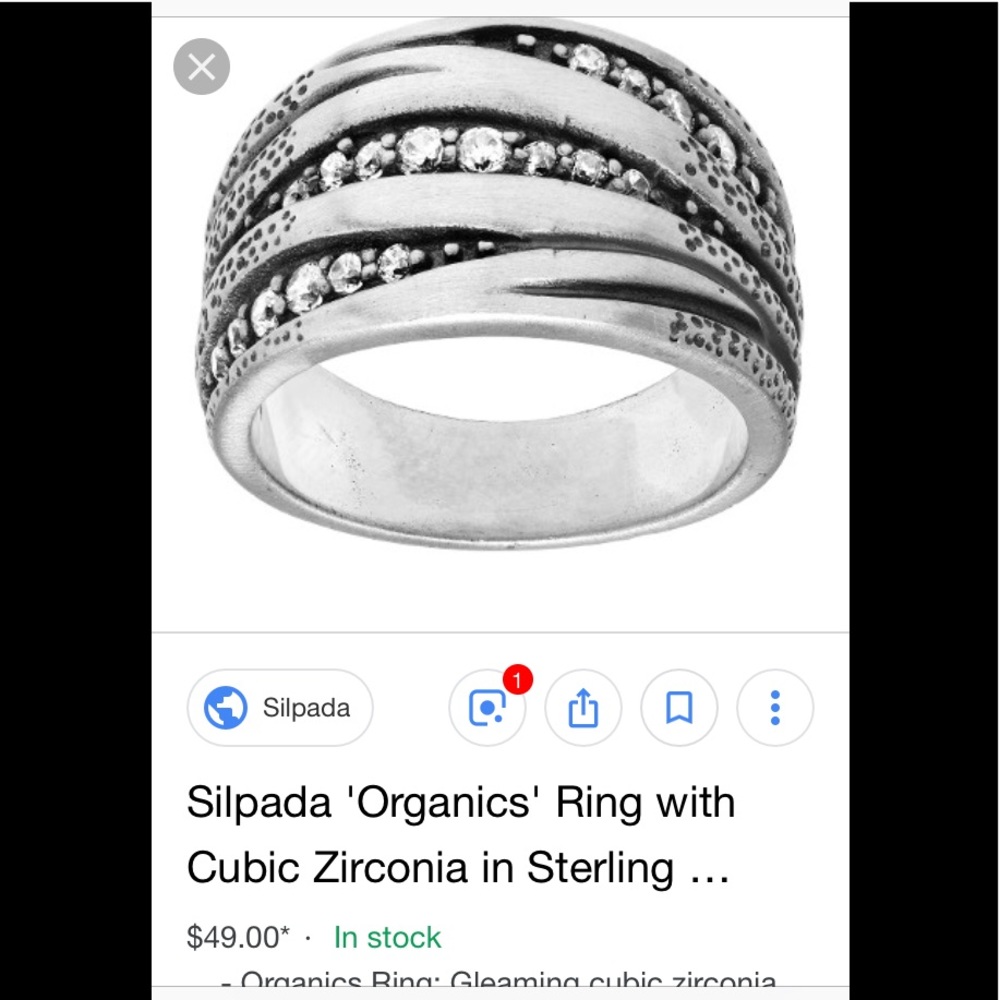 Silpada Organics Ring - Size 6 .925